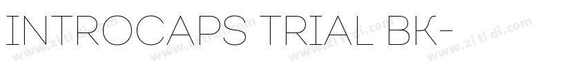 IntroCaps Trial Bk字体转换